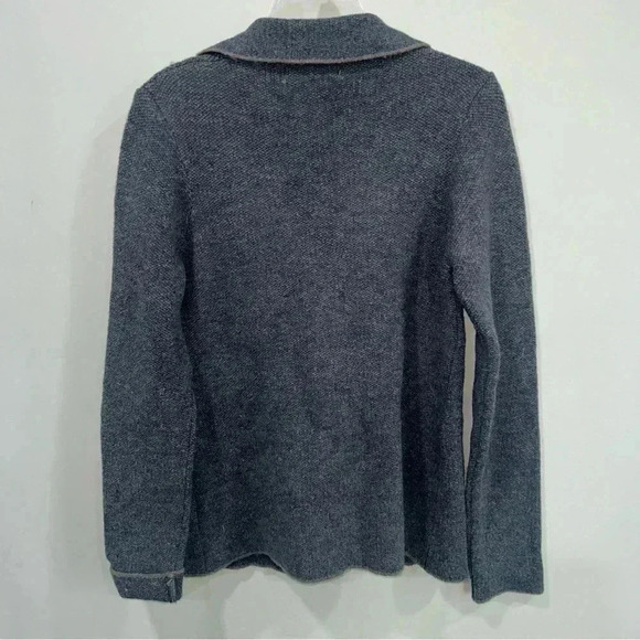 Cocogio Cardigan/Jacket Button‎ Down Gray  Wool Blend Made In Italy Womens Sz M - Picture 6 of 6